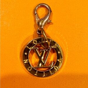 LV Gold Logo Charm